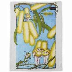 Kip & Co - May Gibbs Blue Skies Baby Linen Tea Towel