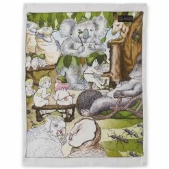 Kip & Co - May Gibbs Bush Meeting Linen Tea Towel