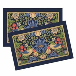 Roy Kirkham - Classic Strawberry Tea Towel Set Blue 2pce