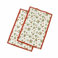 Roy Kirkham - Alpine Strawberry Tea Towel Set 2pce