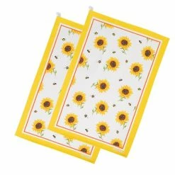 Roy Kirkham - Bees With Sunflower Tea Towel Set 2pce