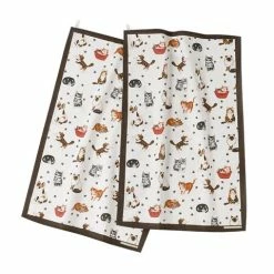 Roy Kirkham - Cats Tea Towel Set 2pce