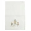 Serenk - Pagoda White Linen Guest Towel 25x35cm