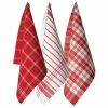 Ogilvies Designs - Jumbo Tea Towel Set Red 3pce