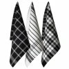 Ogilvies Designs - Jumbo Tea Towel Set Black 3pce