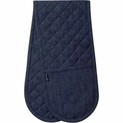 Ogilvies Designs - Double Oven Mitt Denim Blue