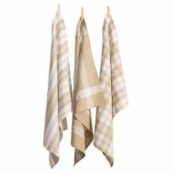 Rans - Madrid Tea Towel Taupe Set 3pce