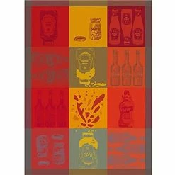 Garnier-Thiebaut - Tea Towel Ketchup Tomato 56x77cm