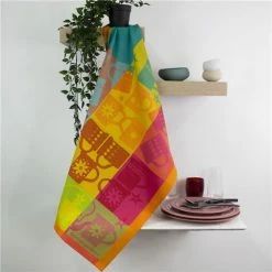 Garnier-Thiebaut - Tea Towel Mugs Celebration Kitchen 56x77cm
