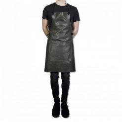 Dutchdeluxes - BBQ Style Vintage Leather Apron Vintage Grey