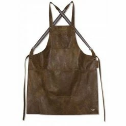 Dutchdeluxes - Suspender Style Apron Vintage Brown