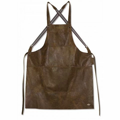 Dutchdeluxes - Suspender Style Apron Vintage Brown