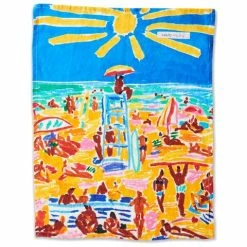 Kip & Co - Ken Done Beach Babes Linen Tea Towel