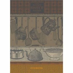 Garnier-Thiebaut - Tea Towel Home Sweet Home Safran 56x77cm