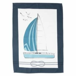 L'Ensoleillade - Tea Towel Impression Amarre Navy Numerique