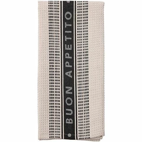 Ladelle - Professional Series III Stripe Cotton Kitchen Towel Taupe