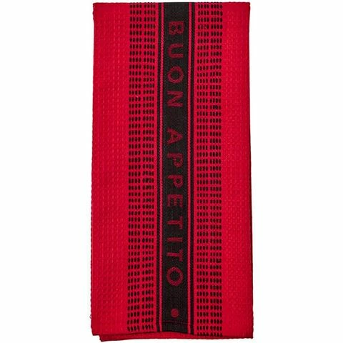 Ladelle - Professional Series III Stripe Cotton Kitchen Towel Red