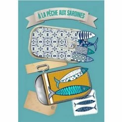 L'Ensoleillade - Tea Towel Sardinia Fishing For Sardines