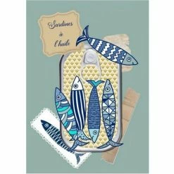 L'Ensoleillade - Tea Towel Sardinia Sardines In Oil