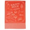 L'Ensoleillade - Tea Towel Bistrot Happy Hour Red/White