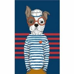 L'Ensoleillade - Tea Towel Fishdog French Bulldog
