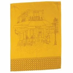 L'Ensoleillade - Tea Towel Bistrot Yellow & Grey