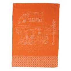 L'Ensoleillade - Tea Towel Bistrot Orange & White