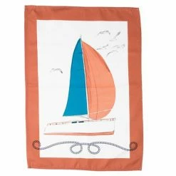 L'Ensoleillade- Tea Towel Impression Amarre Terracotta Numerique