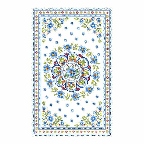 Le Cadeaux - Madrid White Flour Sack Cotton Tea Towel Gift Set 2pce