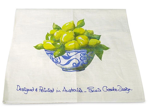 Susie Crooke - Lemons Tea Towel