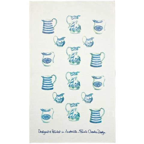 Susie Crooke - Blue Jugs Tea Towel