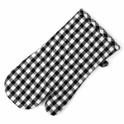 Rans - Gingham Oven Glove Black