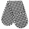 Rans - Gingham Double Oven Mitt Black & White