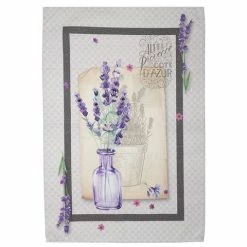 L'Ensoleillade - Tea Towel Graveson Riez Lavender In Vase 6 Sprigs