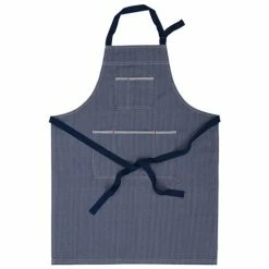 Lexington - Cooking Apron Striped Denim Blue/White 80x105cm