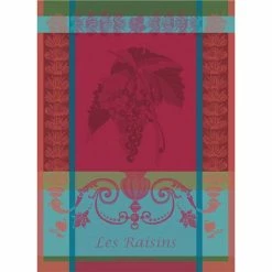 Garnier-Thiebaut - Tea Towel Les Raisins Lie De Vin 56x77cm