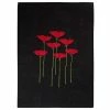 Eastbourne Art - Tea Towel Poppies Black
