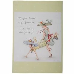 Roy Kirkham - Berni Parker Tea Towel Crazy Friends