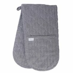 Rans - Herringbone Double Oven Mitt Black
