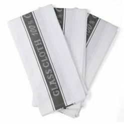 Rans - Glass Cloth Set Charcoal 3pce
