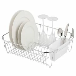 Avanti - Slimline Dish Rack Large White 36x44x13cm