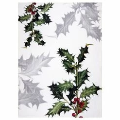 Napking - Linen Tea Towel Ilex Pattern 1