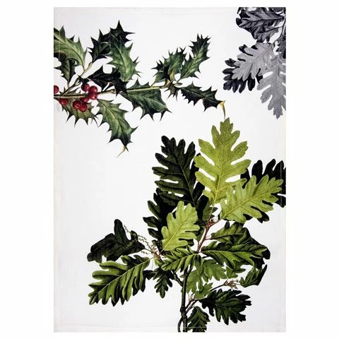 Napking - Linen Tea Towel Ilex Pattern 2