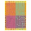 Garnier-Thiebaut - Tea Towel Couverts Couleurs Orange 56x77