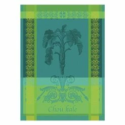Garnier-Thiebaut - Tea Towel Chou Kale Bleu 56x77cm