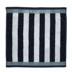 Laura Ashley - Midnight Vertical Stripe Terry Tea Towel