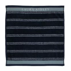 Laura Ashley - Midnight Horizontal Stripe Terry Tea Towel