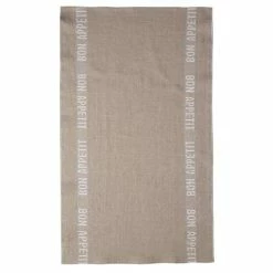 Charvet Editions - Tea Towel Bon Appetit White 77cm