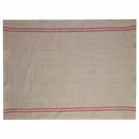 Charvet Editions - Tea Towel Country Stripe Red 77cm