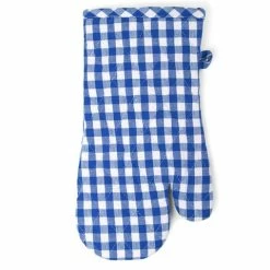 Rans - Gingham Oven Glove Blue